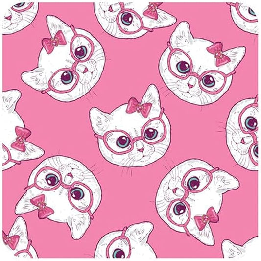 Pix Cute cat faces Rubber full design mousepad for laptop and computer case