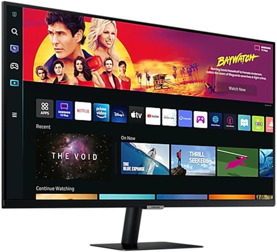 Samsung 32-Inch 4K Monitor with Smart TV Experience, 4ms GtG, 60hz Refresh Rate, Local Warranty