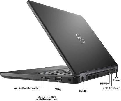 Dell Latitude 5490 Notebook 14“ FHD (1920 x 1080) Business Laptop, Intel Core i5-8350 Up to 3.4GHz, 16GB RAM 512GB SSD, Bluetooth, Wi-Fi, CAM, HDMI, DP, VGA Windows 10 Pro (Renewed)