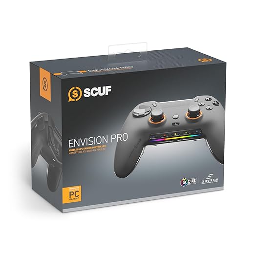 SCUF - ENVISION PRO Wireless Gaming Controller for PC - Steel Gray