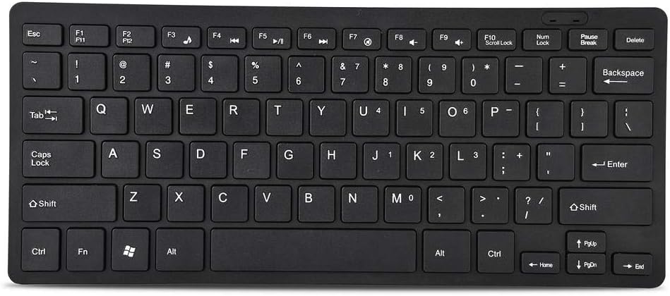 78 Keys Ultra Thin Mini USB Wired Keyboard for Desktop Computer Laptop PC (Black)