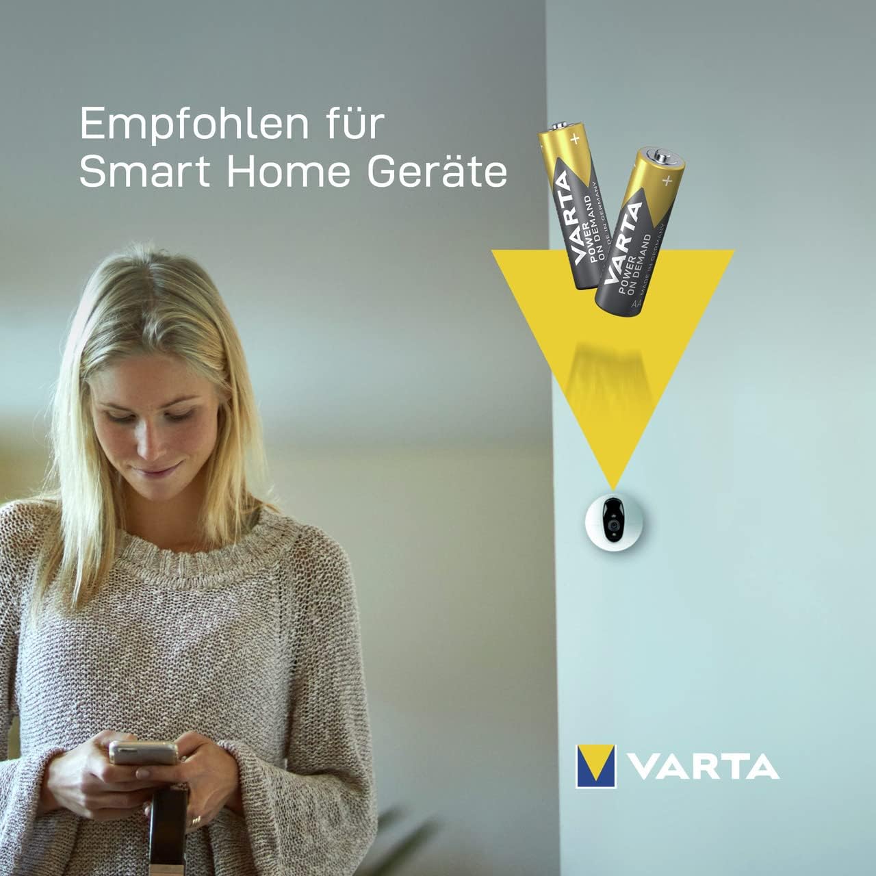 VARTA Power on Demand AA Mignon Batteries (40-pack, economy pack in environmentally-friendly packaging - smart, flexible and powerful - e.g. for computer accessories, Smart Home devices or torches)