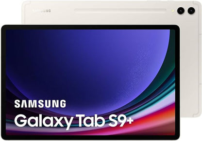 Samsung Galaxy Tab S9+ 5G Android Tablet, 12GB RAM, 256GB Storage MicroSD Slot, S Pen Included, Beige