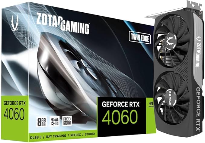 Zotac GAMING GeForce RTX 4060 Twin Edge NVIDIA 8 Go GDDR6