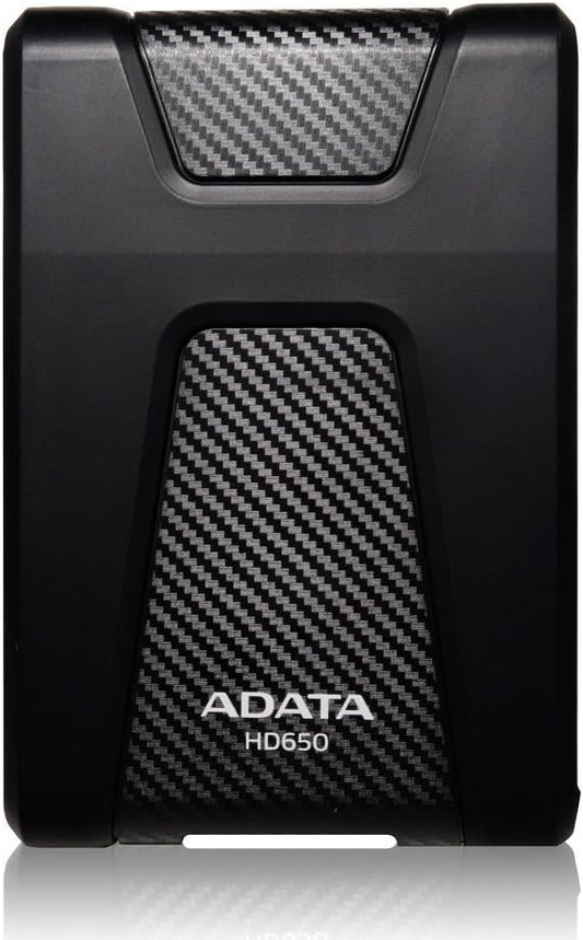 ADATA HD650 1TB USB3.0 High Speed Triple-Layer Anti-Shock Outdoor Style Ruggedize External Hard Drive, Black (AHD650-1TU3-CBK)