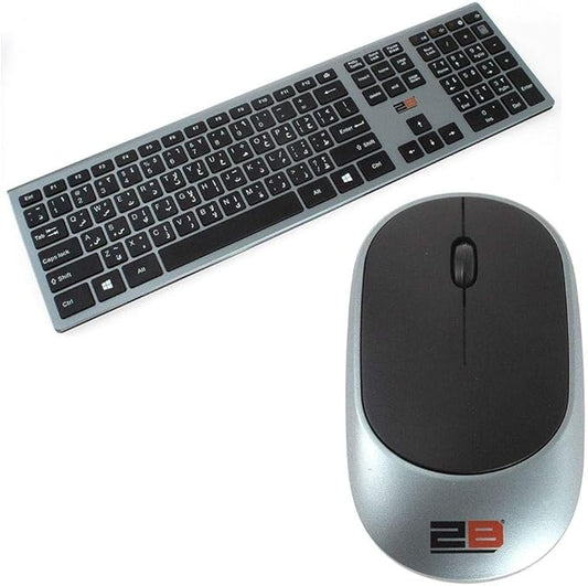 2B (KB306) Business Series Wireless Keyboard and Mouse Combo - Dark GrayBlack