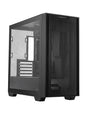 ASUS A21 Micro-ATX Case Black Edition Supports Graphics Cards up to 380mm, 360mm Coolers, & Standard ATX PSUs, Porous Front-Panel Mesh, Compatible with New BTF Hidden Connector Technology - T