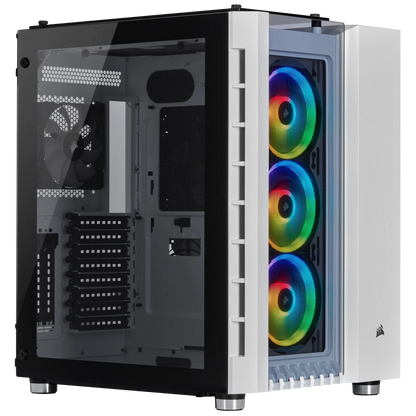 Corsair Crystal Series 680X RGB ATX High Airflow Tempered Glass Smart Case — White - CC-9011169-WW