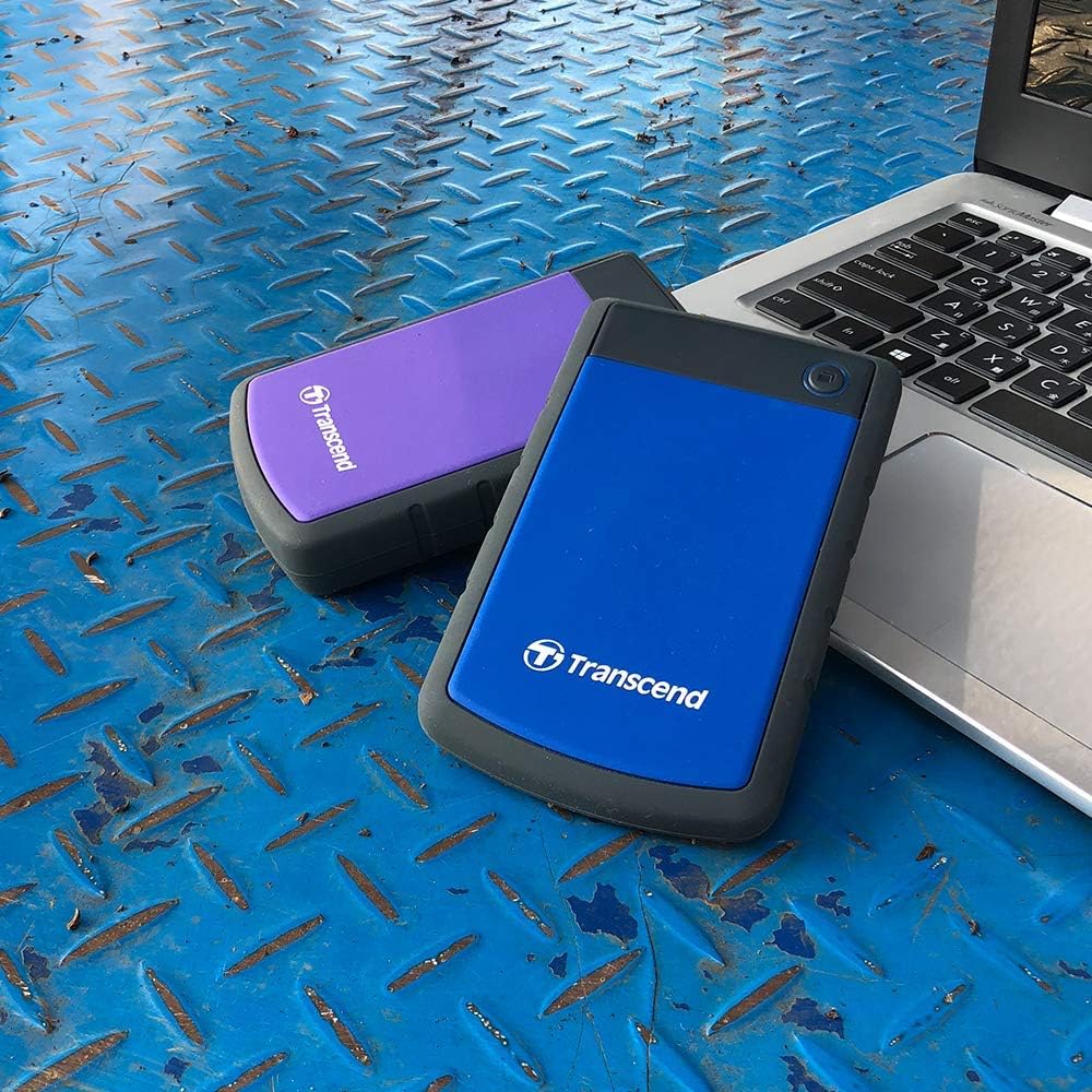 Transcend 4TB USB 3.1 Gen 1 StoreJet 25H3B SJ25H3B Rugged External Hard Drive TS4TSJ25H3B Blue