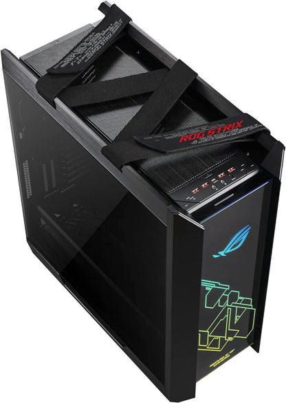 Asus Rog Strix Helios White Edition Rgb Atx/Eatx Mid-Tower Gaming Case With Handle, Tempered Glass, Aluminum Frame, Gpu Braces, 420mm Radiator Support And Aura Sync, 90Dc0023-B39000