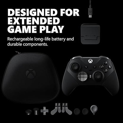 Xbox Elite Series 2 Core Wireless Gaming Controller – Black – Xbox Series X|S, Xbox One, Windows PC, Android, and iOS