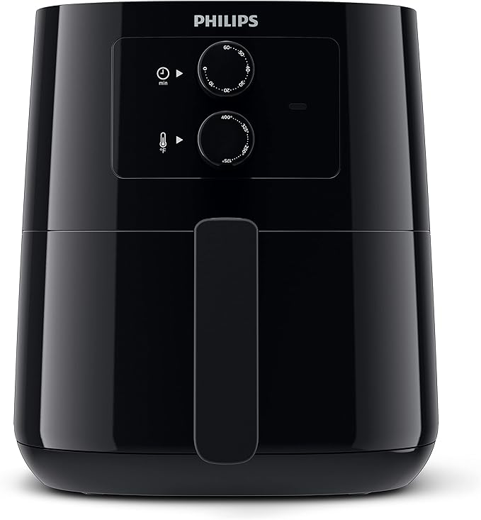 Philips Airfryer L - 1400W, 50Hz, 4.1L, 0.8KGs, Analogue, Rapid Air Technology, Connected with HomeID APP, Black - HD9200 - T