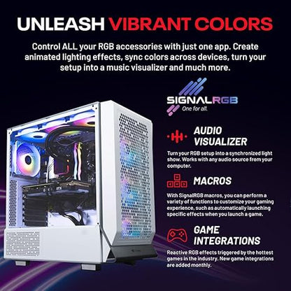 Skytech Omega Gaming PC, Intel i7 14700F 2.1 GHz, RTX 4070 Super 12GB GDDR6X, 1TB NVME Gen4, 32GB DDR5 RAM RGB, 750W Gold PSU, Wi-Fi, Win 11 Home