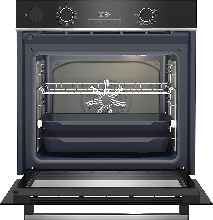 Beko Electric Digital Built-In Oven With Grill, 72 Liter, 60 cm, Black - BBIS13300XMSE