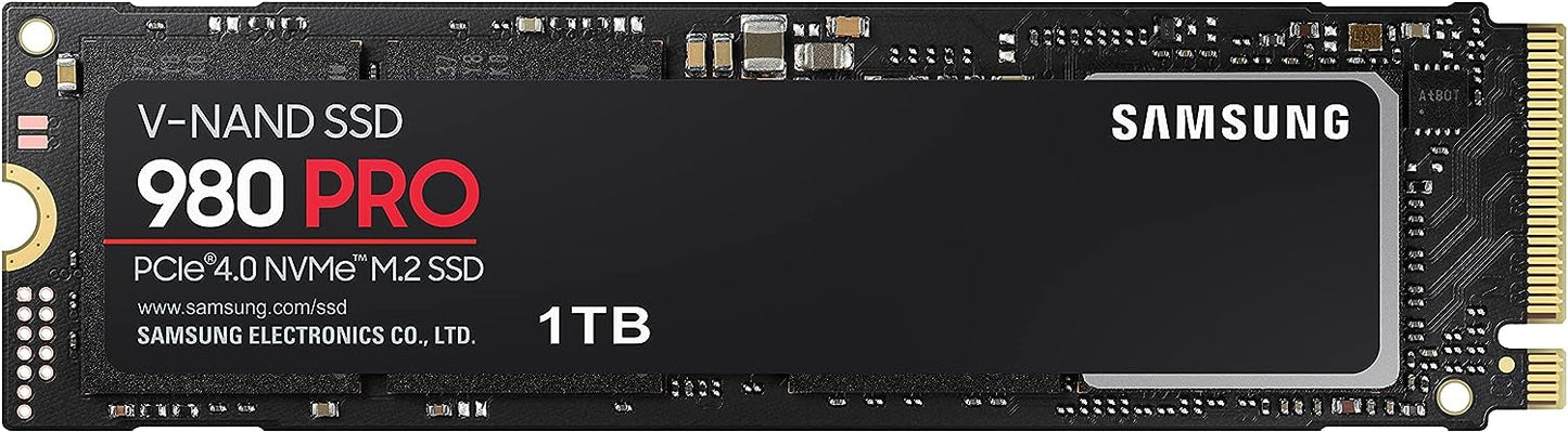 SAMSUNG 980 PRO 1TB PCIe NVMe Gen4 Internal Gaming SSD M.2 (MZ-V8P1T0B)