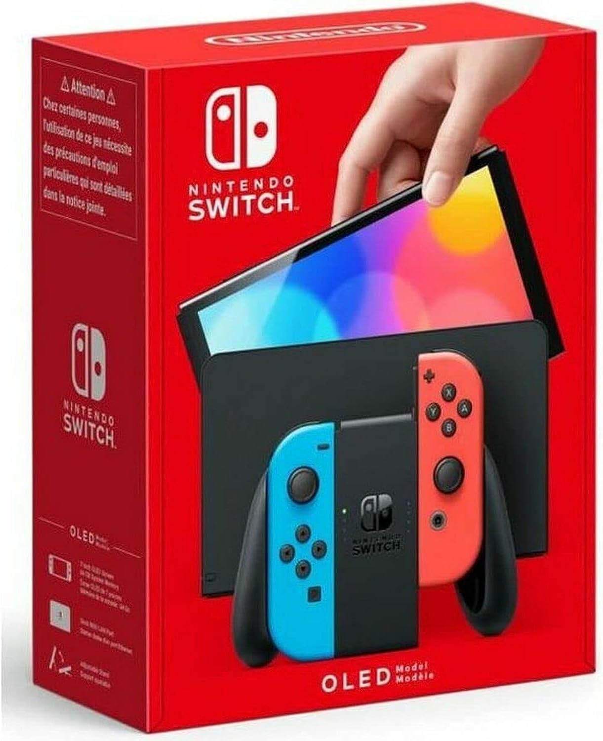 Nintendo Switch – OLED Model w/Neon Red & Neon Blue Joy-Con