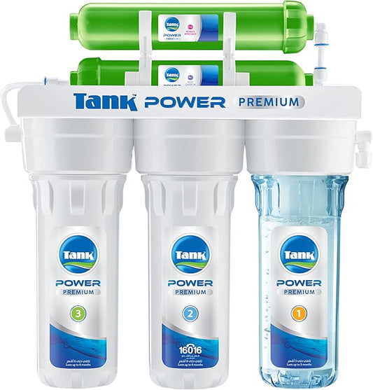 Tank Power Water Filter 5 Stages Premium, 1 Year Warranty