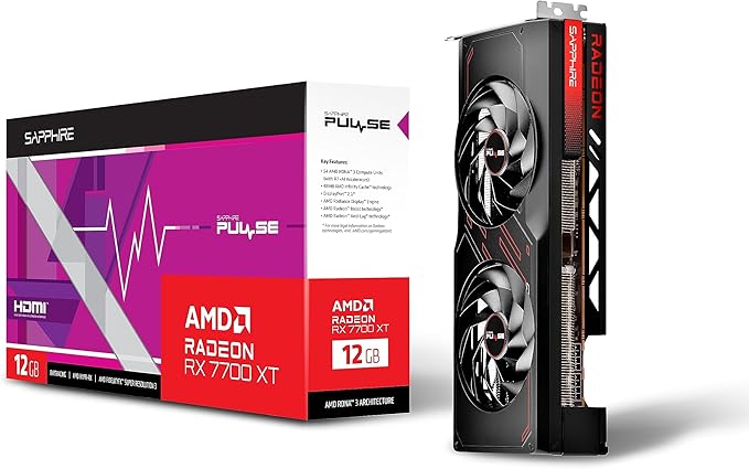 SAPPHIRE PULSE AMD RADEON™ RX 7700 XT GAMING 12GB GDDR6 | (3 YEARS Local Warranty) - T