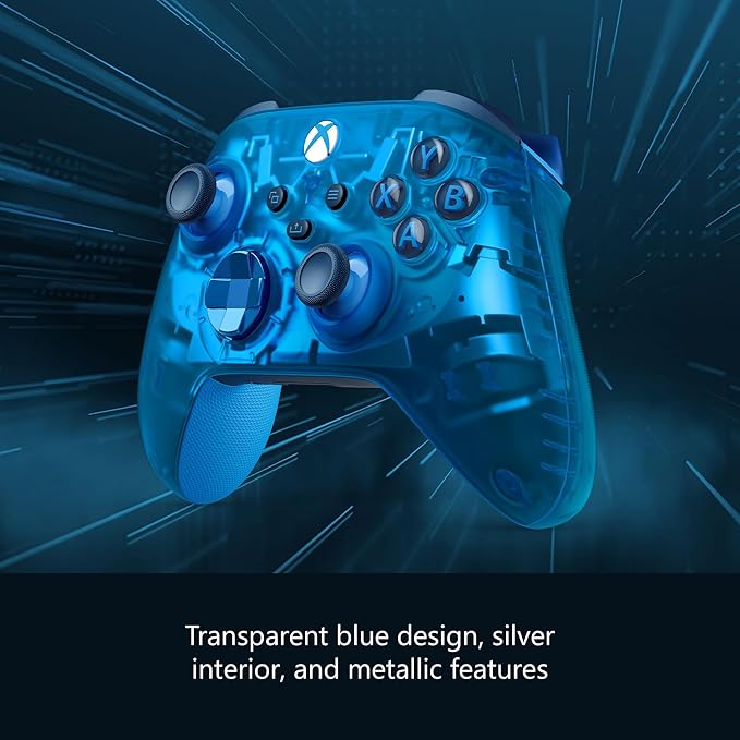 Microsoft - Xbox Wireless Controller for Xbox Series X, Xbox Series S, Xbox One, Windows Devices - Sky Cipher Special Edition