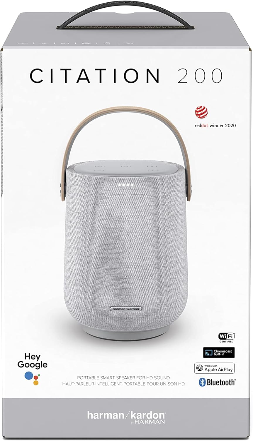 Harman Kardon Citation Portable smart speaker for HD sound 200 Gray, Bluetooth - T