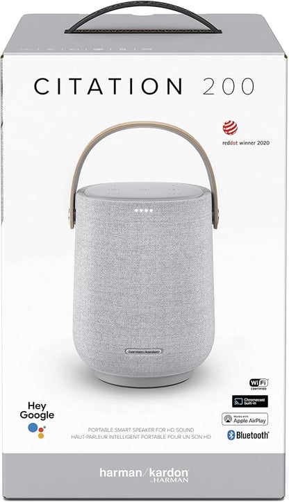 Harman Kardon Citation Portable smart speaker for HD sound 200 Gray, Bluetooth - T