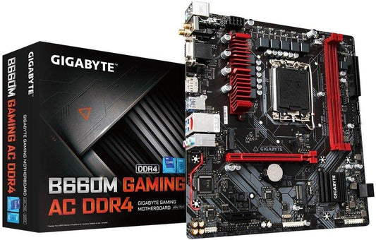 Gigabyte B660M GAMING AC DDR4 (Socket LGA1700) Micro ATX Motherboard