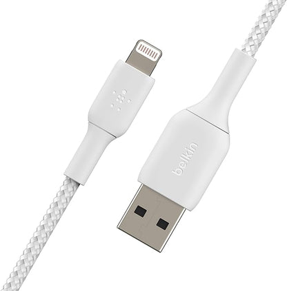 BELKIN PREMIUM BRAIDED A-LTG CABLE 3M, WHITE