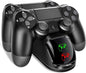 PS4 Controller Charger, PS4 Charging Dock Station for Playstation 4, DualShock 4 PS4 Controller Charger, USB Dobe PS4 Controller Charging Station for Playstation 4/ PS4 Slim / PS4 Pro/PS4 Controller - T