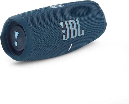 JBL Charge 5 Portable Speaker, Built-In Powerbank, Powerful Pro Sound, Dual Bass Radiators, 20H of Battery, IP67 Waterproof And Dustproof, Wireless Streaming, Connect - Blue, JBLCHARGE5BLU, Bluetooth