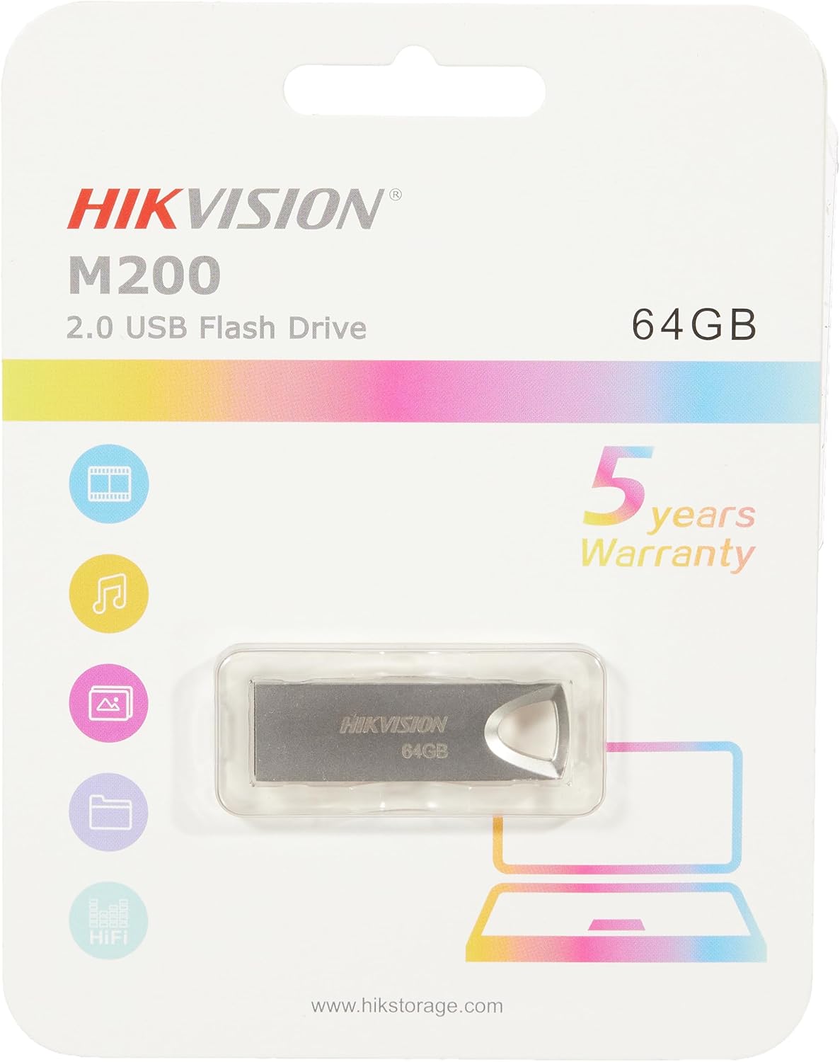 Hikvision 64GB USB2.0 HS-USB-M200-64G Metal Flash Drive