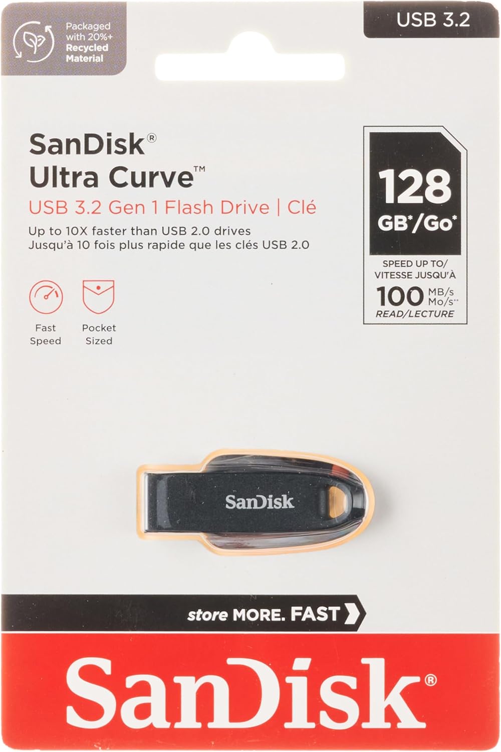 SanDisk Ultra Curve USB 3.2 128GB Black