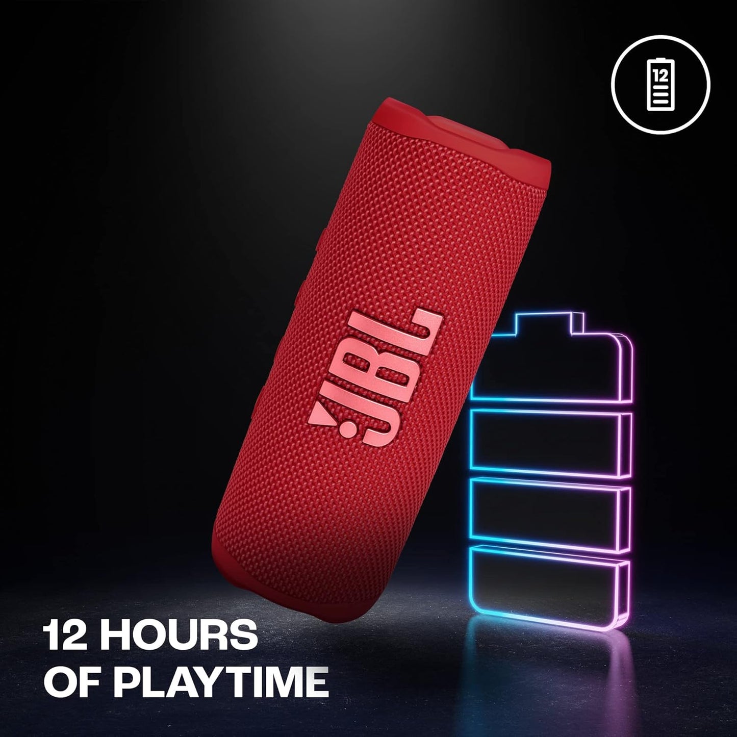 JBL FLIP6RED Flip 6 Portable Bluetooth Speaker - Red