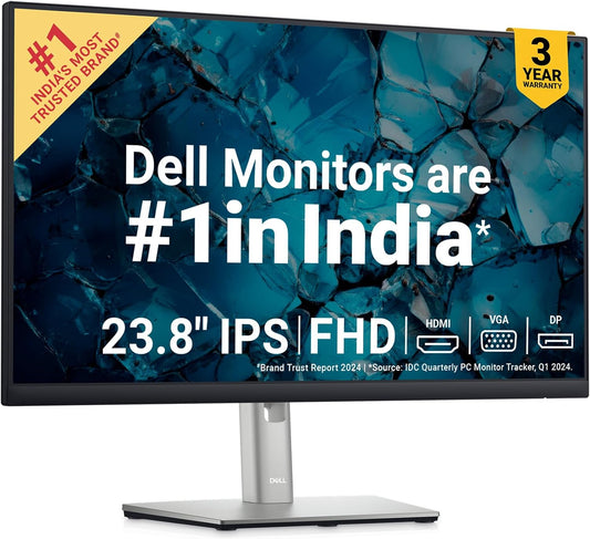 Dell 24 Monitor - P2422H - Full HD 1080p, IPS Technology, ComfortView Plus Technology,Black