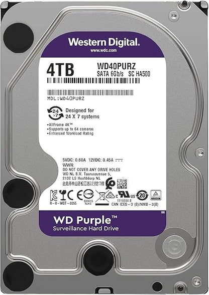 Western Digital WD Purple 4TB Surveillance Hard Disk Drive