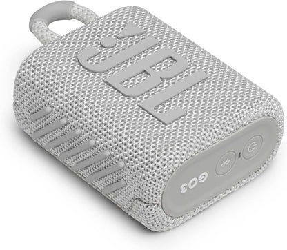 JBL Go 3 Waterproof and Dust Proof Bluetooth Speaker - White