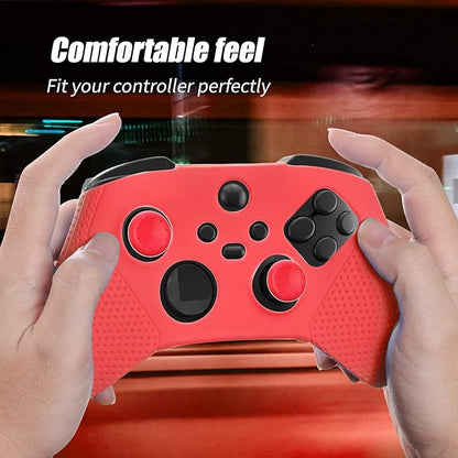 ECHZOVE X-Box Series X/S Controller Silicone Cover Case, X-Box Series X Controller Skin Silicone - Red - T