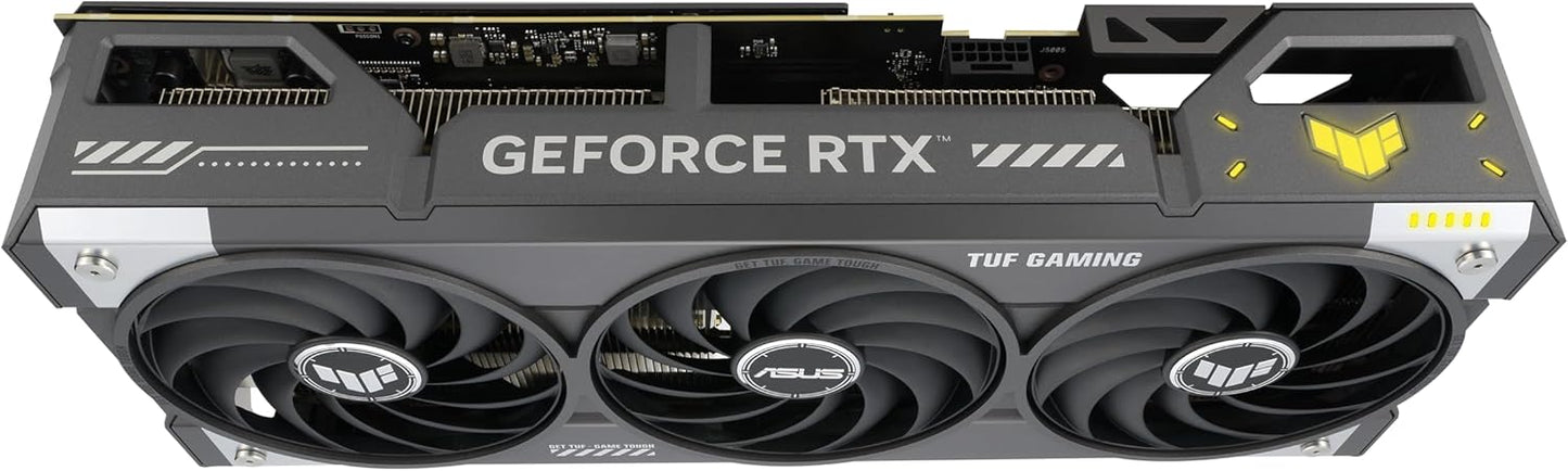 ASUS TUF Gaming GeForce RTX ™ 5070 12GB GDDR7 OC Edition Gaming Graphics Card (PCIe® 5.0, HDMI®/DP 2.1, 3.125-slot, Military-Grade Components, Protective PCB Coating, axial-tech Fans) - T