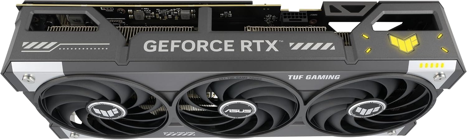 ASUS TUF Gaming GeForce RTX ™ 5070 12GB GDDR7 OC Edition Gaming Graphics Card (PCIe® 5.0, HDMI®/DP 2.1, 3.125-slot, Military-Grade Components, Protective PCB Coating, axial-tech Fans) - T