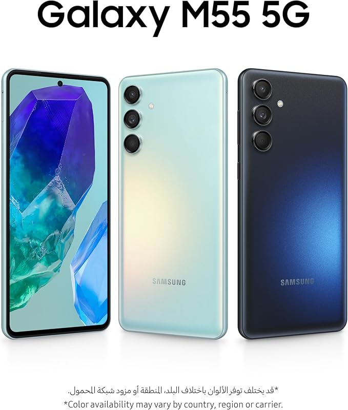 Samsung Galaxy M55 5G, Android Smartphone, Dual SIM Mobile Phone, 8GB RAM, 256GB Storage, Light Green 1 Year Warranty/Local Version - T