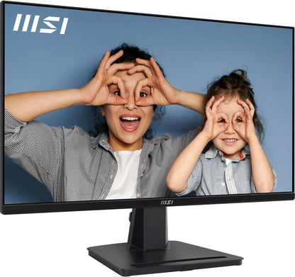 MSI PRO MP251 24.5 Inch Full HD Office Monitor - 1920 x 1080 IPS Panel, 100 Hz, Eye-Friendly Screen, Built-in Speakers, Tilt-Adjustable - HDMI 1.4b, D-Sub (VGA)