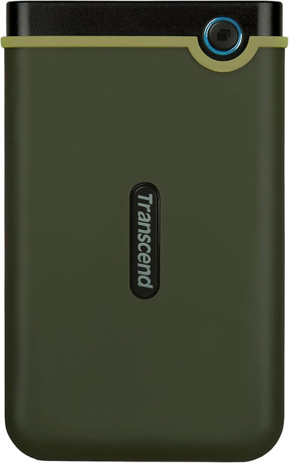 Transcend StoreJet 25M3 2TB Rugged Portable Hard Drive, Military Grade