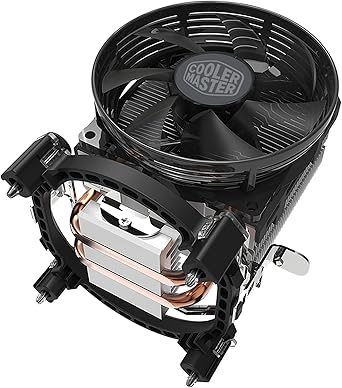 CoolerMaster Hyper T20 Compact CPU Air Cooler, 95mm Fan, Dual Copper Heat Pipe, Direct Contact – AMD Ryzen AMD5 / AM4 / AM3+, Intel LGA 1700/1200 / 1151