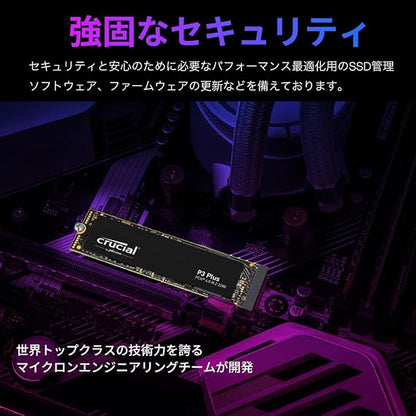 Crucial CT1000P3PSSD8 Crucial P3 Plus 1TB 3D NAND NVMe PCIe M.2 Internal SSD