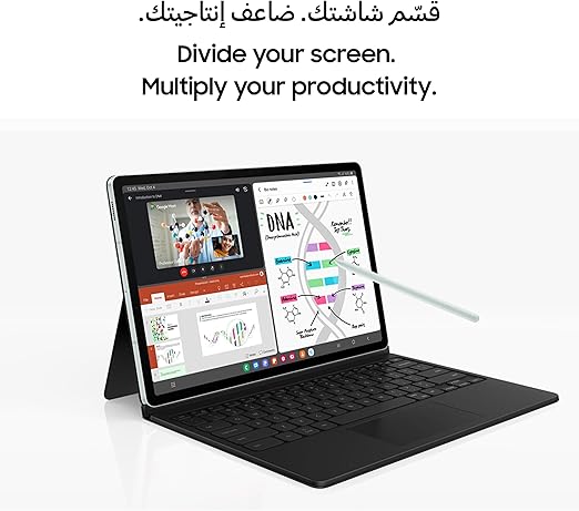 Samsung Galaxy Tab S9 FE+ WiFi Android Tablet, 12GB RAM, 256GB Storage, S Pen Included, Silver (UAE Version)