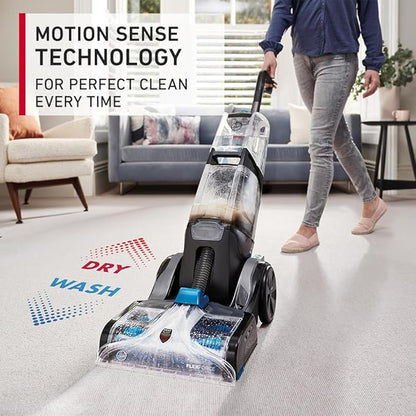 Hoover Platinum Smart Wash Upright Vacuum Cleaner, Motion Sense Technology, Bacteria Elimination, Automix Technology, FlexForce Brushbars, Antimicrobial Wash Tool - CDCW-SWME