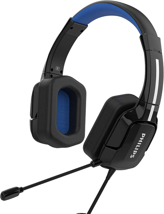 Philips TAGH401/00 - Lightweight over-ear gaming-headset with immersive surround and adjustable headband, black