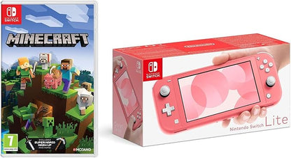 Nintendo Switch Lite - Coral + Minecraft (Nintendo Switch)