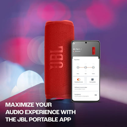 JBL FLIP6RED Flip 6 Portable Bluetooth Speaker - Red