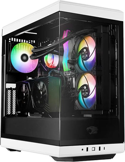 iBuyPower Y40 Gaming PC Computer Desktop Y40WI7N46T01 (Intel Core i7 13700KF, RTX 4060Ti 8GB, 32GB DDR5 5200 RGB (16x2), 2TB NVMe SSD, Windows 11 Home)