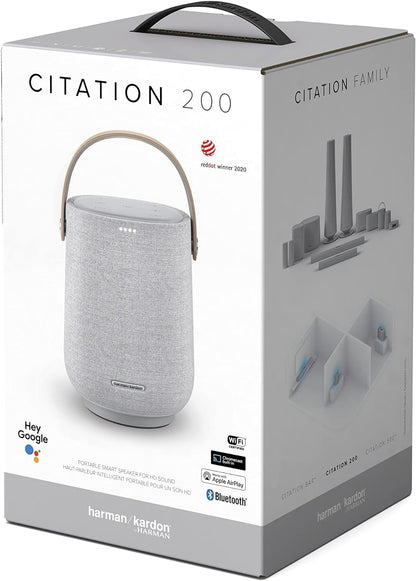 Harman Kardon Citation Portable smart speaker for HD sound 200 Gray, Bluetooth - T